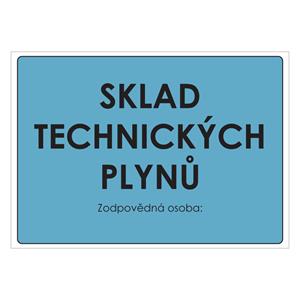 SKLAD TECHNICKÝCH PLYNŮ, plast 1 mm, A4