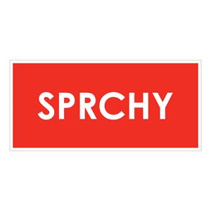 SPRCHY, červená, plast 2 mm 190x90 mm