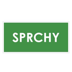 SPRCHY, zelená, plast 2 mm 190x90 mm