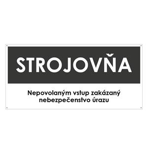 Strojovňa, šedá, plast 2mm s dierkami-190x90mm