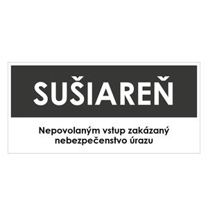 Sušiareň, šedá, plast 2mm,190x90mm