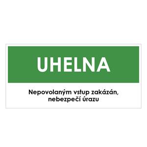 UHELNA, zelená, plast 2 mm 190x90 mm